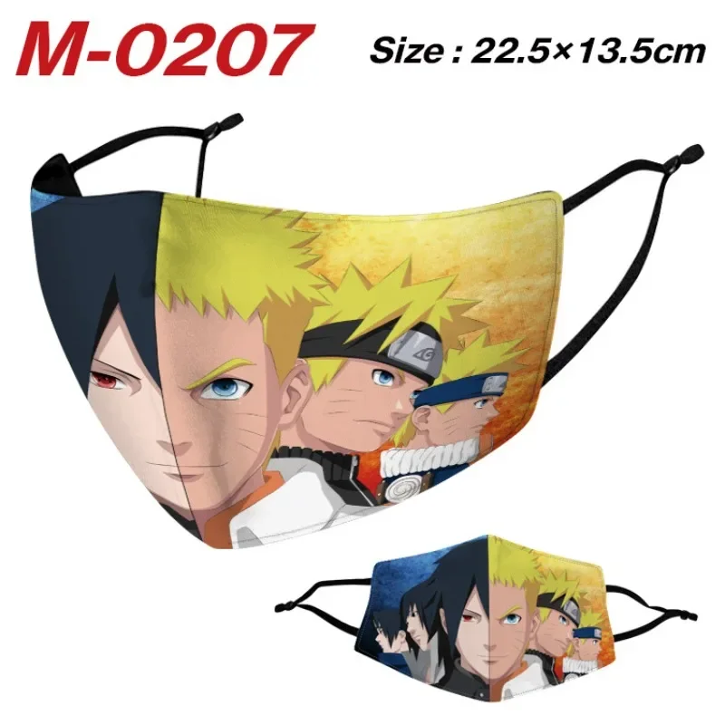 

New Naruto Outdoor Cycling Mask Cosplay Riman Surrounding 3D Printing Dustproof Anime Hanging Ear Mask