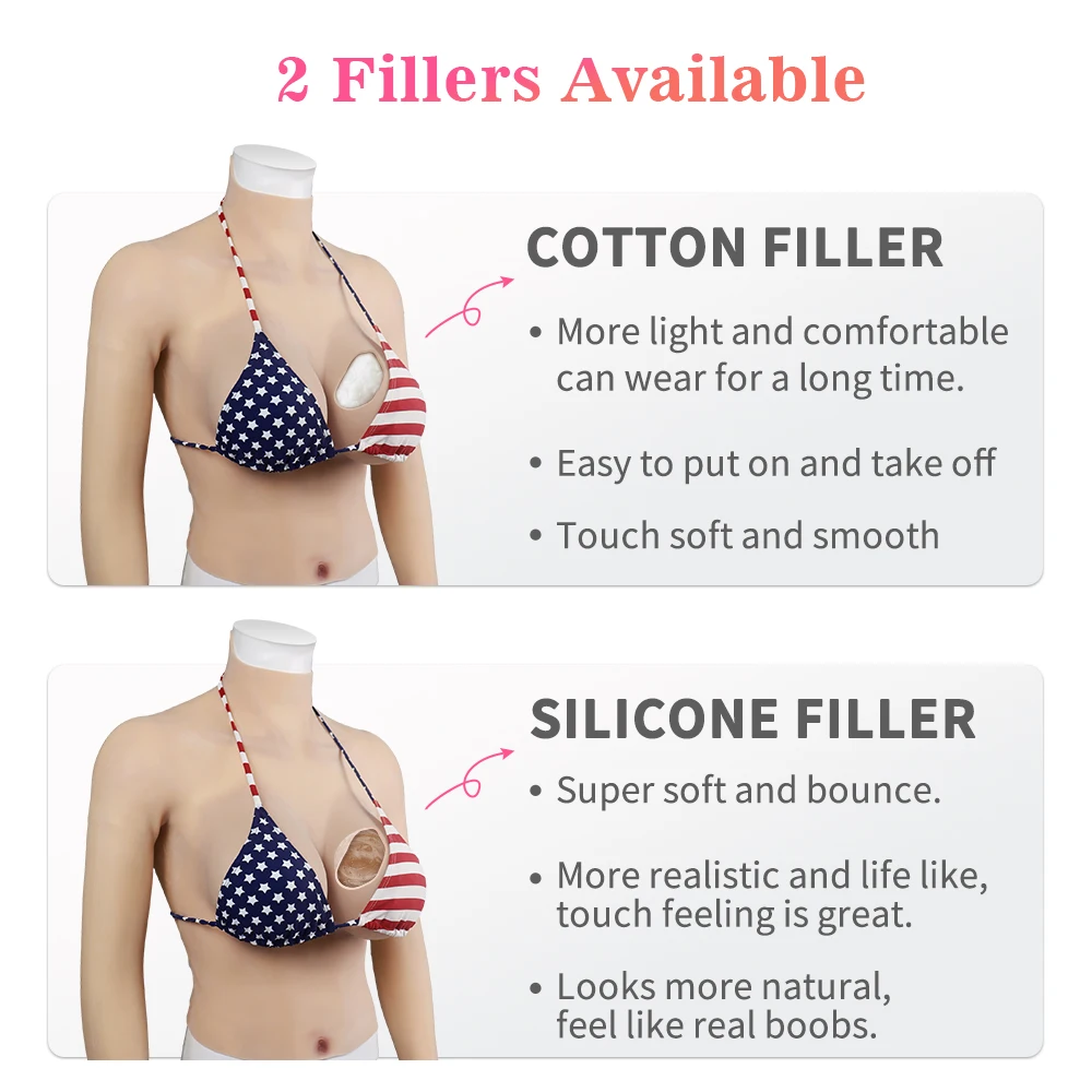 KnowU Cup E Normal Size Fake Silicone Breast Forms High Collar Sleeveless  Cosplay Fake Artifical Huge Boobs - AliExpress