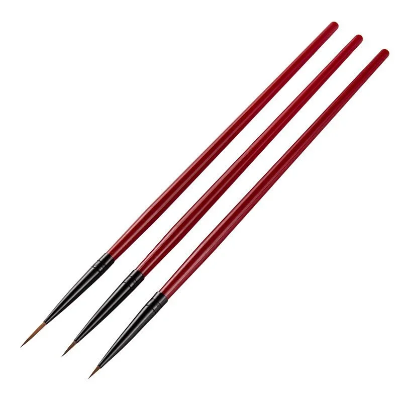 3pcs/set Nail Art Liner Painting Brush Thin Stripe Line Drawing Pen DIY UV Gel Tips French Design Manicure Tool 5/7/11mm 3