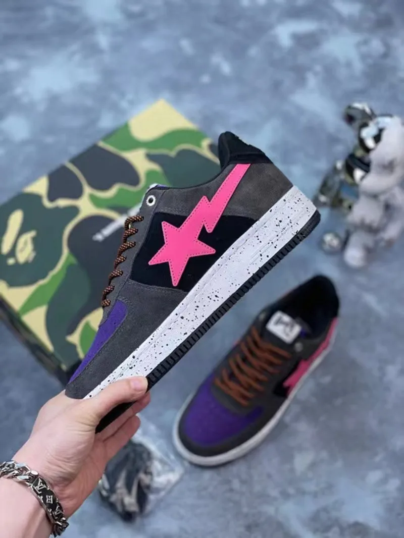 Bapesta Vibe Snakers Skateboard Men's Women's Running Shoes |