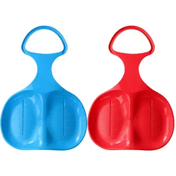 Snow Sled Sledge Sand Sliding Sled Winter Toy Skiing Board Downhill Sled Portable Outdoor Snow Luge for Kids Adults Boys Girls 2