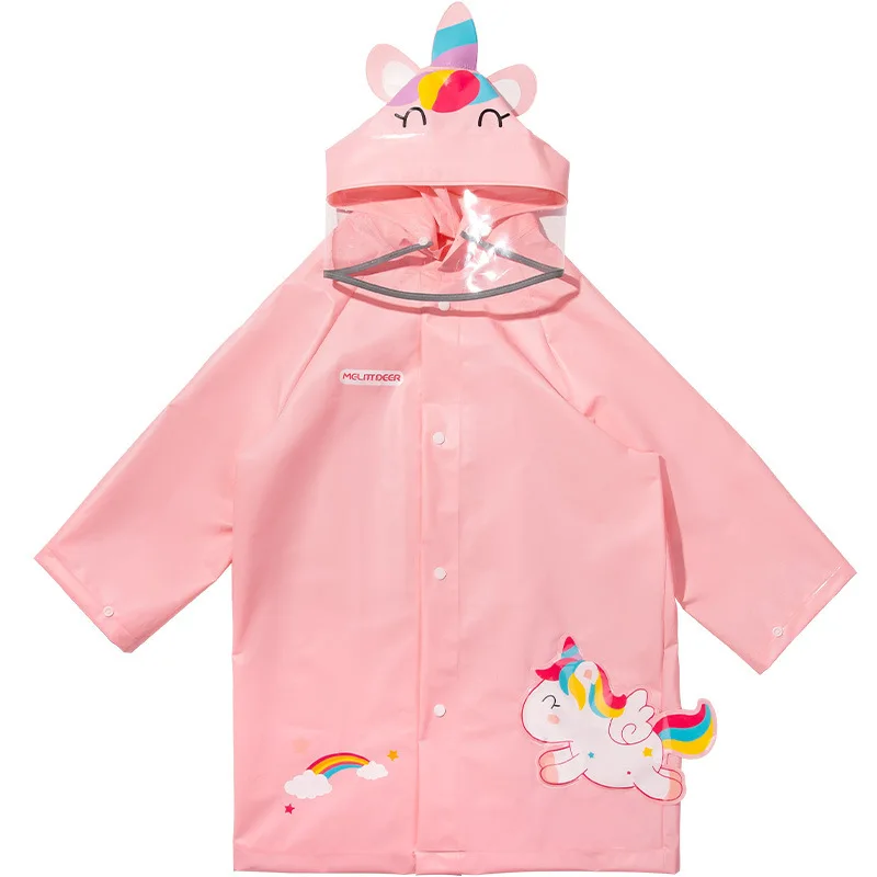 Millikin baby deer cartoon unicorn children's raincoat girls rabbit kindergarten cute poncho rain gear wholesale