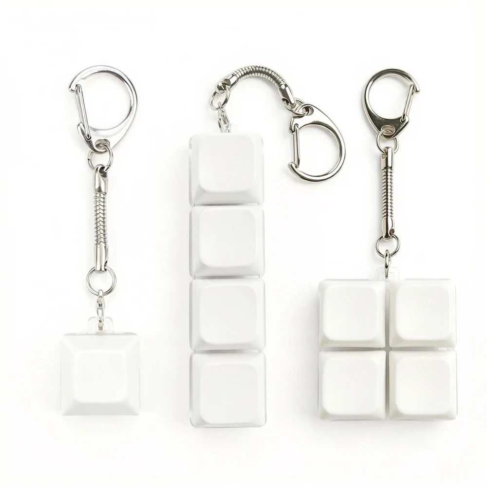 20개 승화용 블랭크 키체인 3D 피젯 푸시팝 감압 장난감 DIY 맞춤형 손가락 누름 불안 완화 스트레스 해소 선물