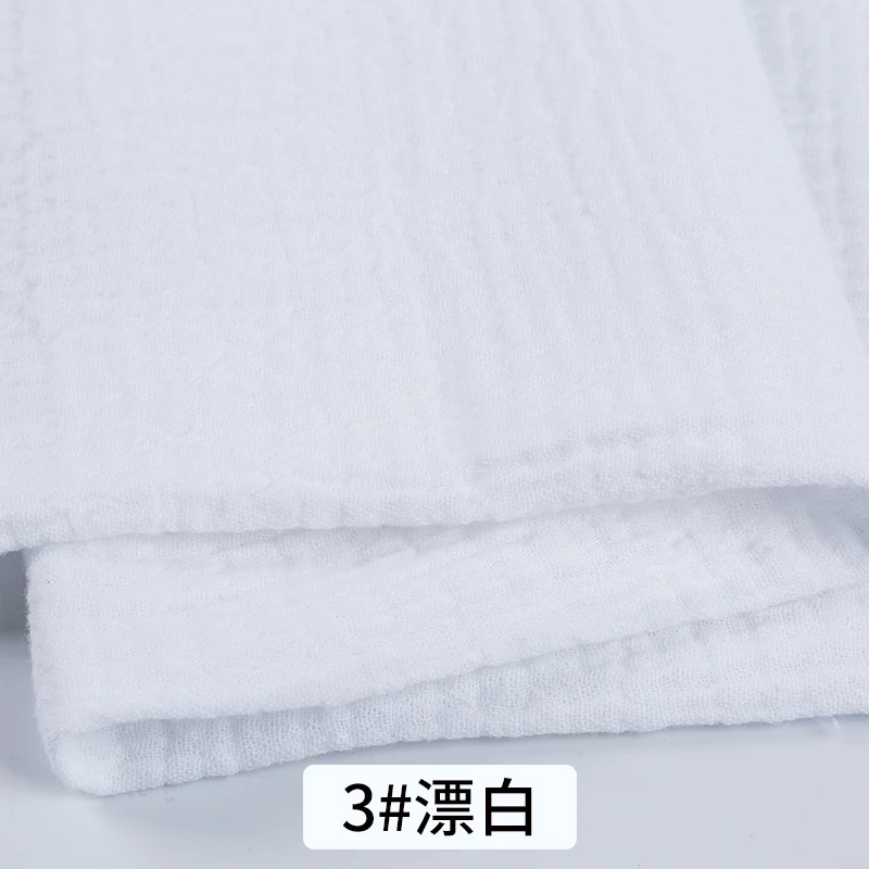 100% Cotton Gauze Double Crinkled Cloth for Children's Saliva Towel Blanket Bed Sheet Garment Sewing