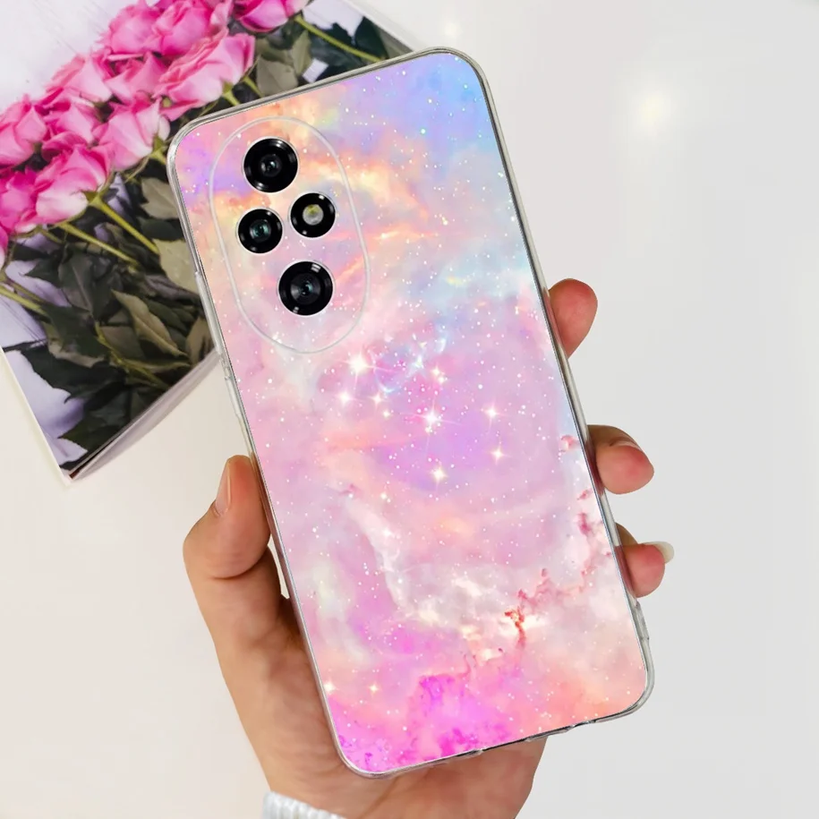 Clear Tulip Flower Soft Silicone Phone Case - Fashionable Protective Cover
