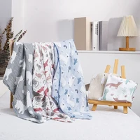 5 Pcs/Set Muslin Baby Feeding Bibs Bamboo Cotton Swaddle Feeding Burp Cloth Newborn Soft Cotton Baby Blanket 60*60cm 1