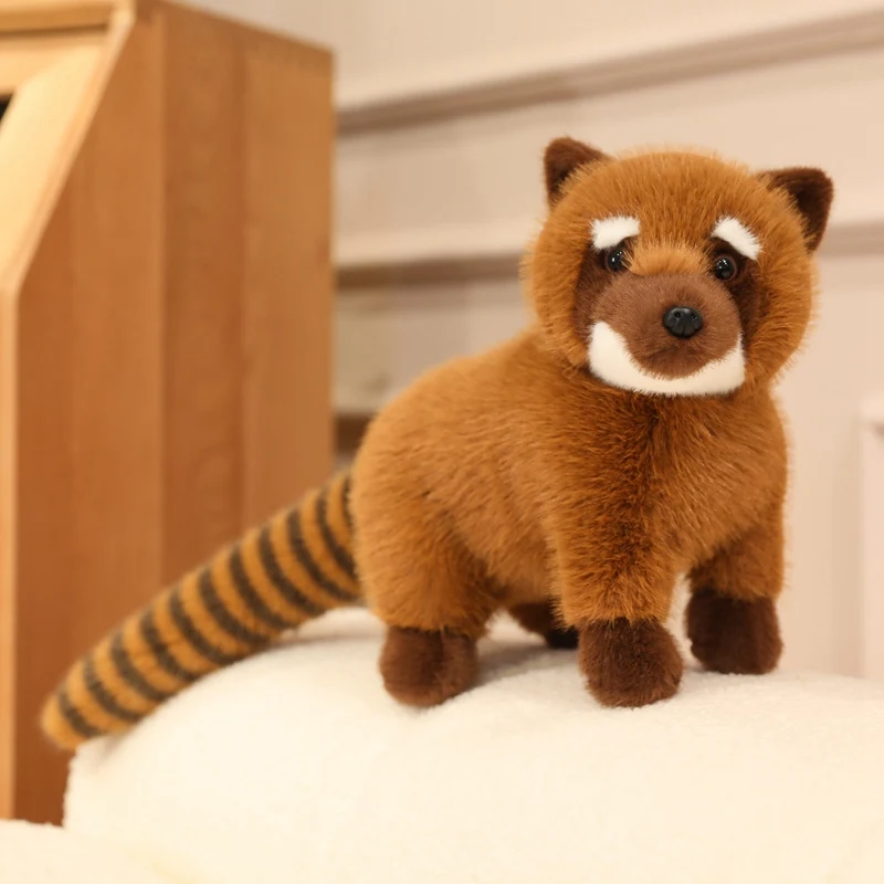 Hot 1pc 50cm Realistic Raccoon Stuffed Animal Doll Cute Simulation Handmade High Quality Kids Ornament Lovely Toy Gift