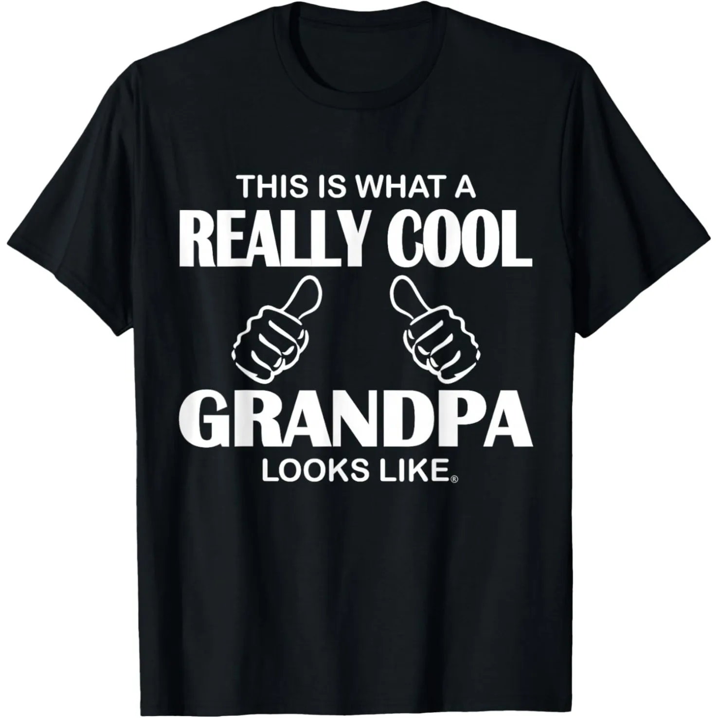 Lustiges T-Shirt mit Aufschrift „So sieht ein wirklich cooler Opa aus“ – Humorvolles Streetwear-T-Shirt, kurzärmelig, Unisex, lockere Kleidung