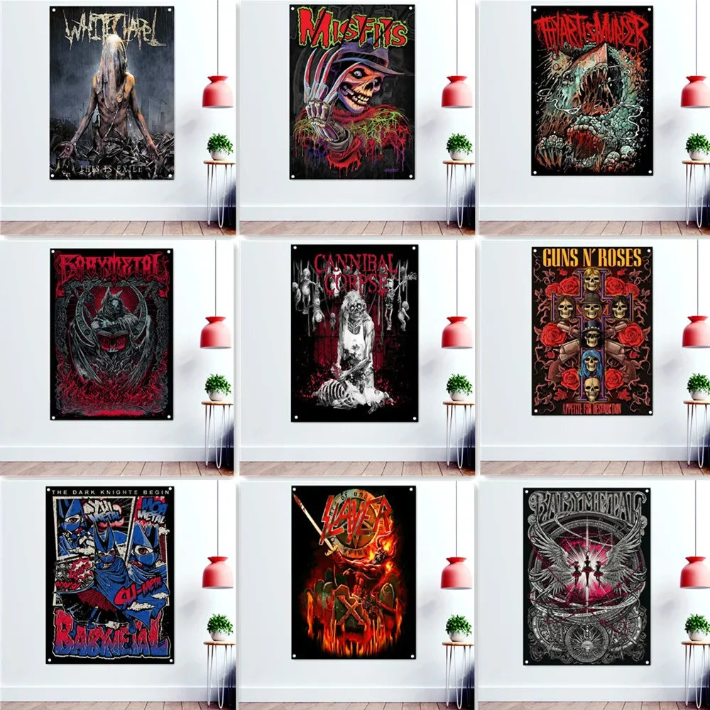 Cannibal Cadavere Bloody Horror Art Poster Wall Hanging Flag Rock Band Death Metal Music Banner Arazzo Wall Decor Painting