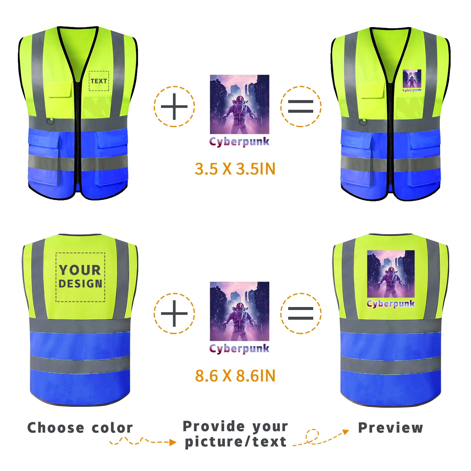 Safety Vest ANSI Class 2 Standard For Construction Work Volunteer Builders