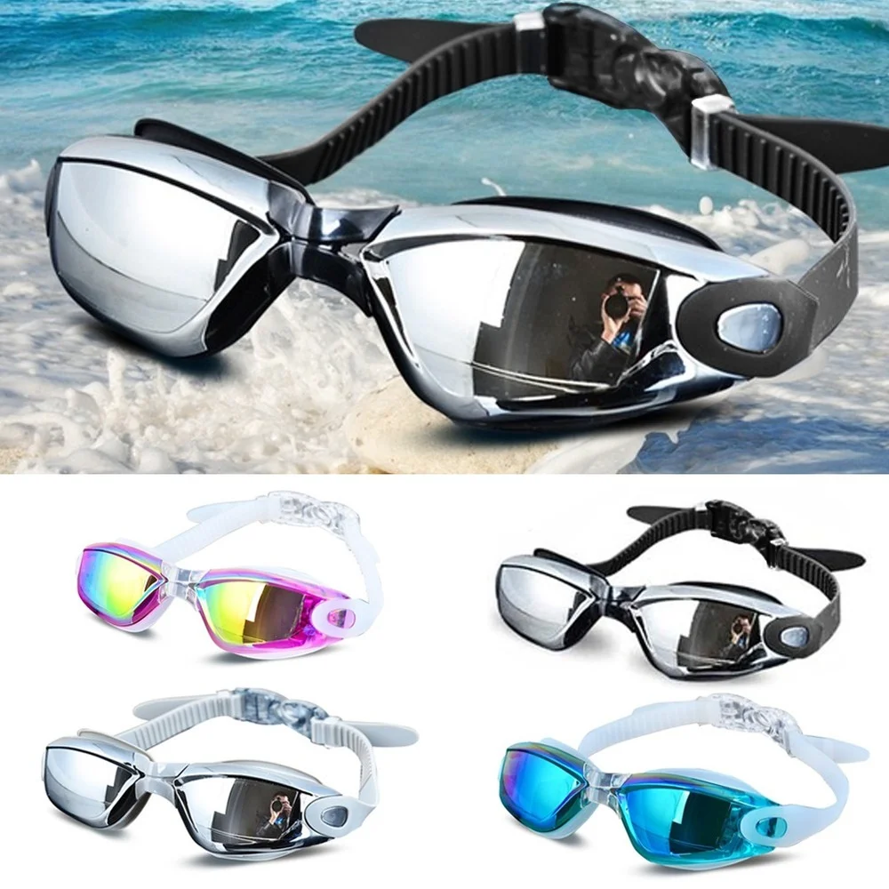 Professional Silicone Swimming Goggles Anti-fog Electroplating UV Swimming Glasses for Men Women Diving Water Sports Eyewear basketball glasses eyewear women men protective sports dribble specs training equipment for youth competitions and training