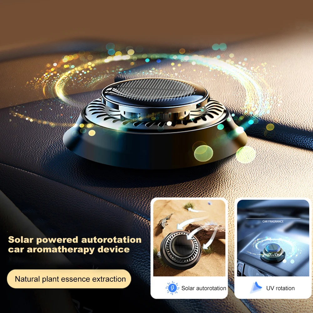 Car Fragrance Solar Energy Creative Perfume For Car Air Freshener 360  Degree Rotation Auto Air Purifier Interior Accessories