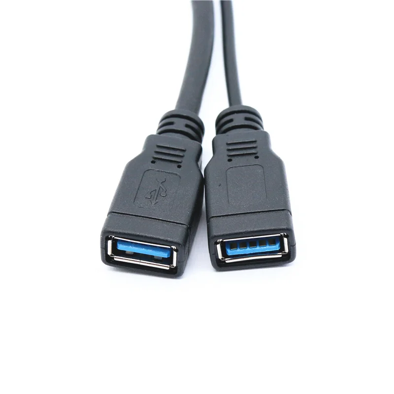 Usb 3.0 a Macho para Dual Usb Feminino Data Hub Adaptador de Alimentação y Splitter Carregamento Cabo de Alimentação Cabos de Extensão Novo - Imagem 6