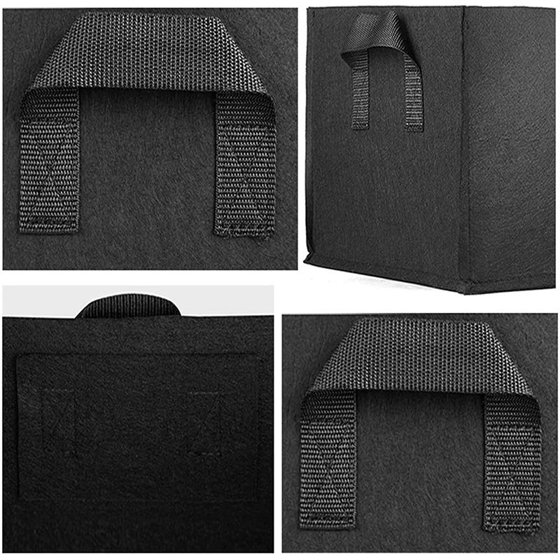 Felt Grow Bags 1pcs Round Rectangle Garden Bed Flower Planter Plants Vegetable Nursery Pot Planting Container Multi-Sizes