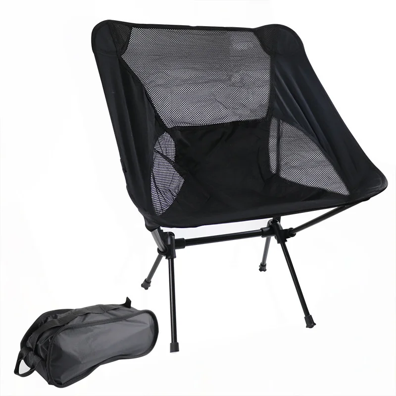 Folding Chair Outdoor Camping Fishing Gaming Light Moon Chair Aviation Aluminium Pipe