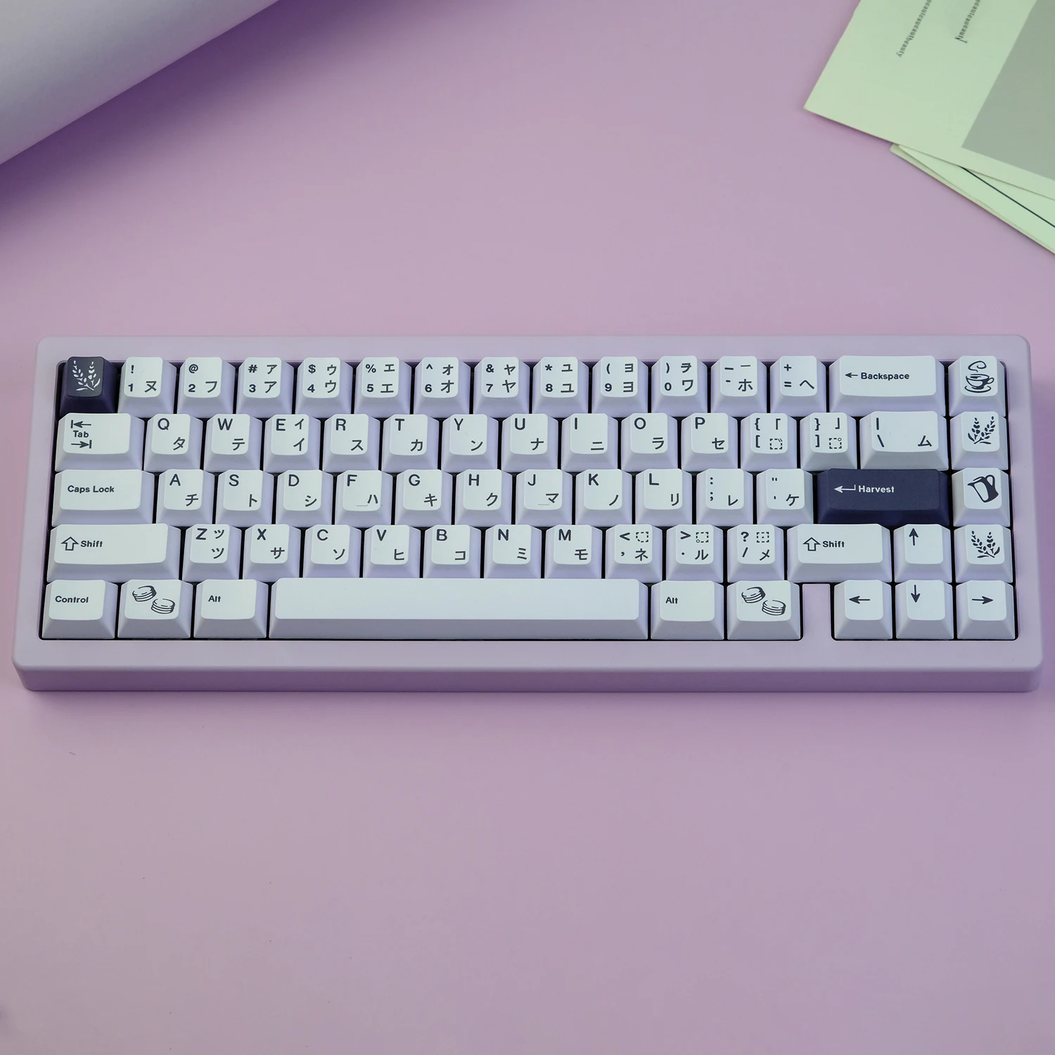Perfil PBT Dye Sublimação Teclado Mecânico Keycap Para MX Switch ISO Entre