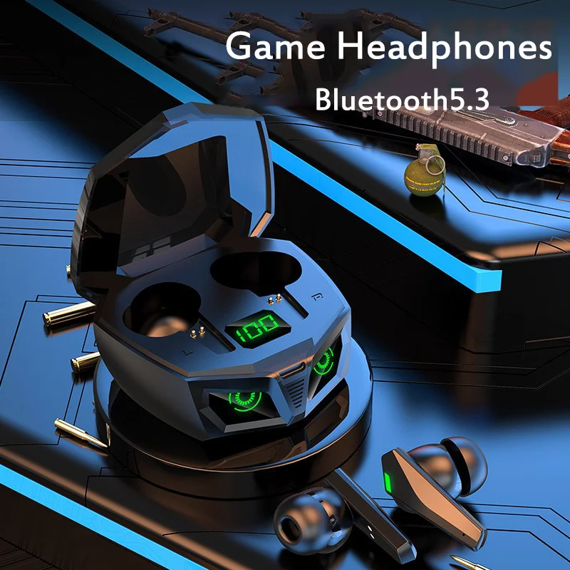 

2023 New TWS Wireless Earphones Bluetooth 5.3 Sports Headphones With Mic Gamer HiFi Stereo Earbuds Touch Control Gaming Headset