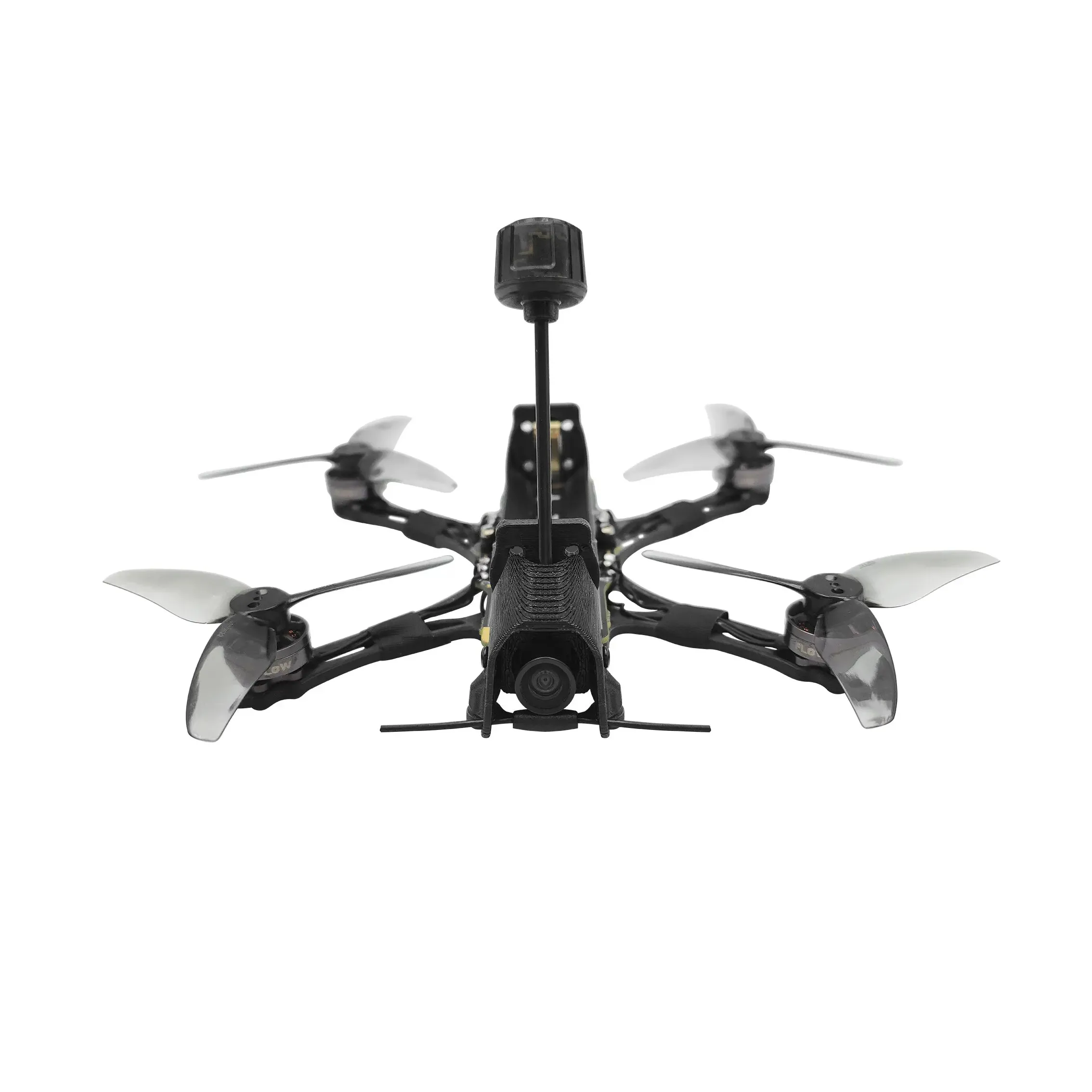 Détail de l'émetteur vidéo 800mW et de la caméra sur le drone FPV longue portée 1S LionBee 3inch