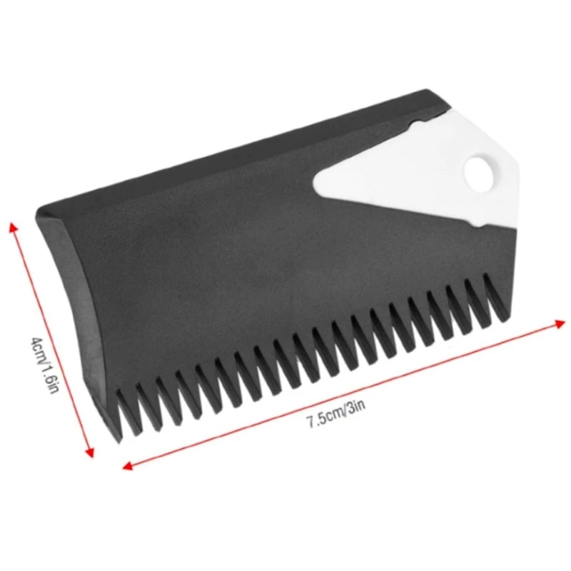 Surfboard Wax Comb with Fins Key NonSlip Plastic Wax Scraping Comb Scraper Scraping Remover Maintenance Tool