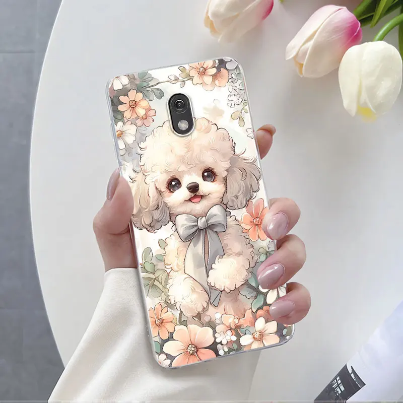 Luxurious Butterfly Flower Clear Soft Silicone Protective Phone Case