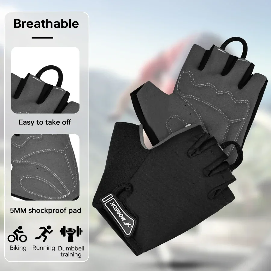 Cycling Half-finger Gloves Breathable Non-slip Fingerless Sport Gloves Bicycle Gloves Unisex Tactical Gloves Cycling Equipment 2