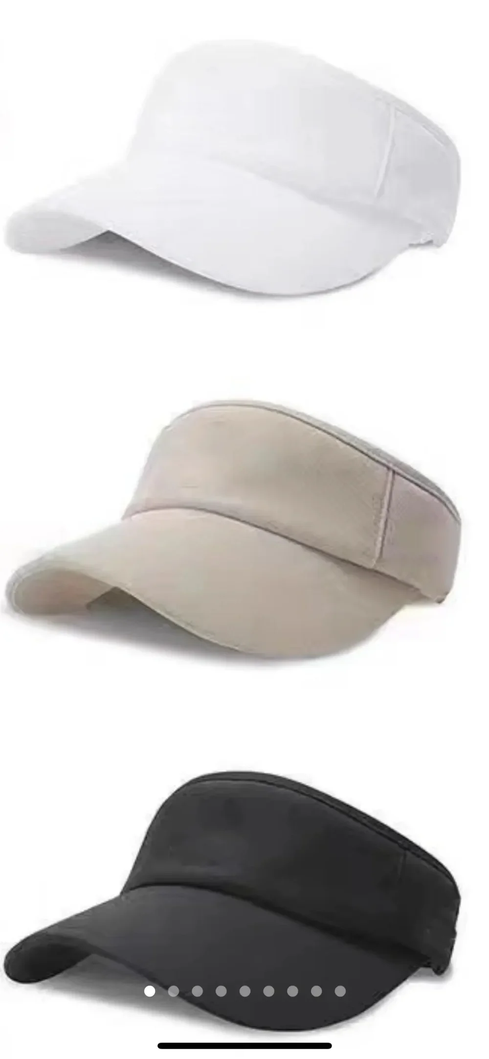 

New Golf Hat, Empty Top , Sunshade Hat, No Top Hat, Women's Black and White Khaki Sunscreen