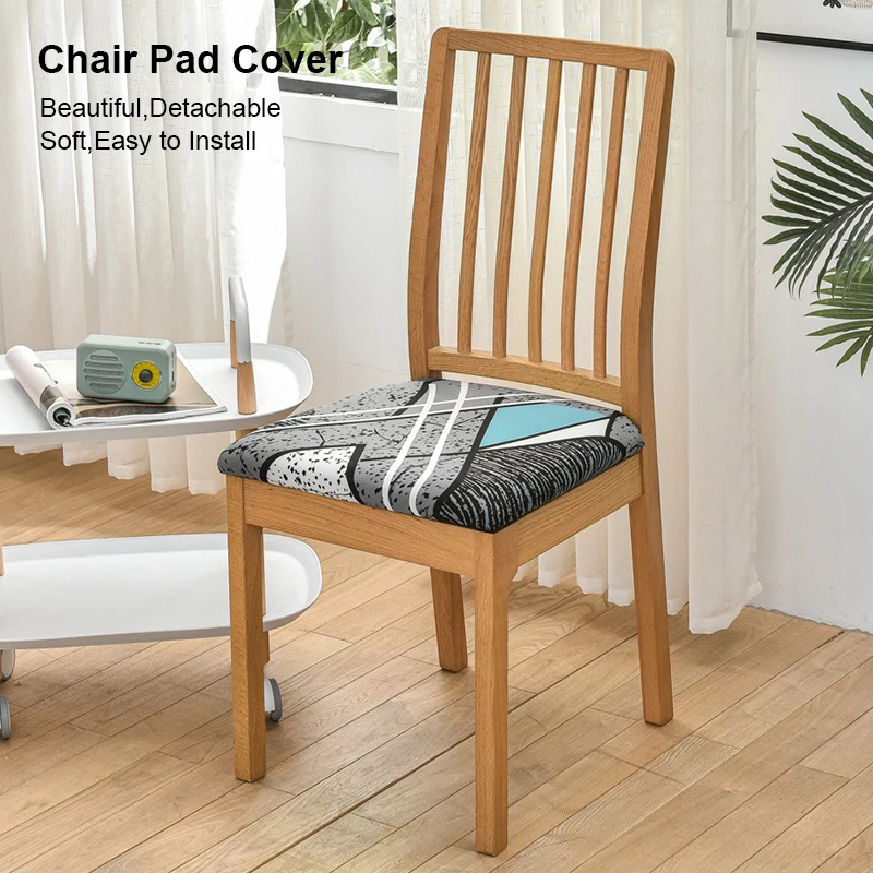 Easy To Install Detachable Popular Dining Chair Chair Pad Cover Square