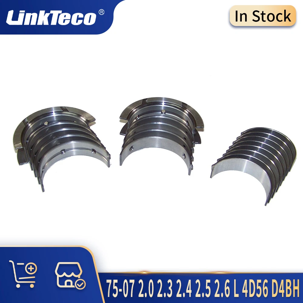 Auto Engine Parts Main & Con-rod Bearing Set Kit Fit 75-07 2.0 2.3 2.4 2.5 2.6 L 4D56 D4BH D4BA D4BF For HYUNDAI KIA MITSUBISHI