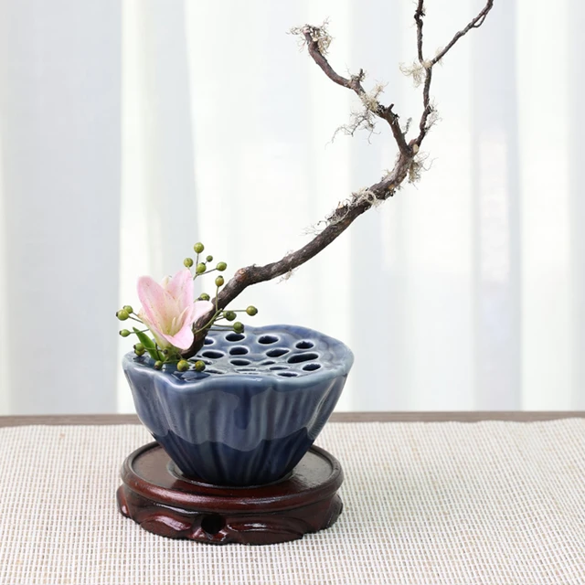 Ikebana Shaped Flower Arrangement
