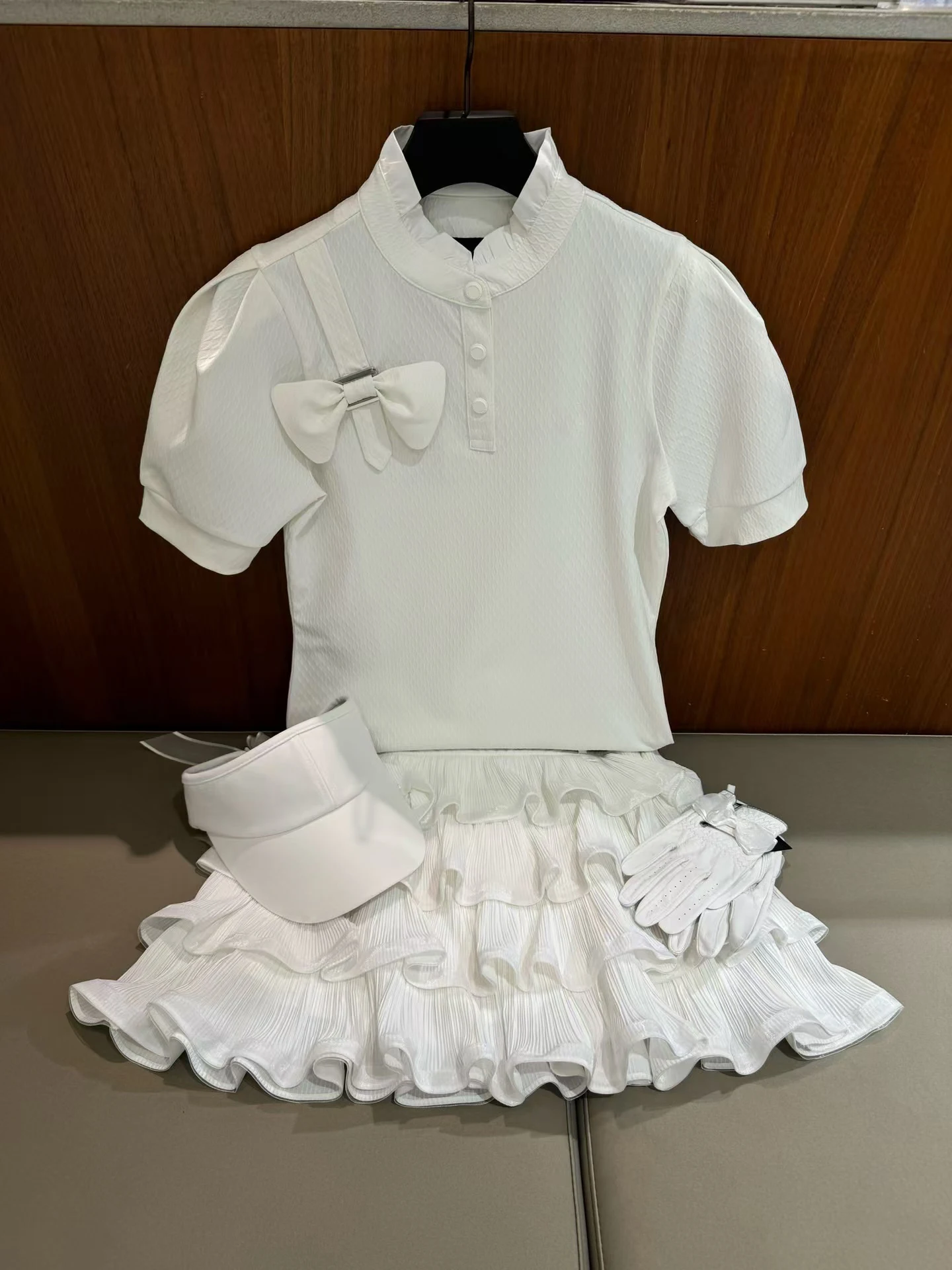 New spring autumn golf multilayer pleated skirt for women ladies casual bottom easy match high quality skirt with short pants