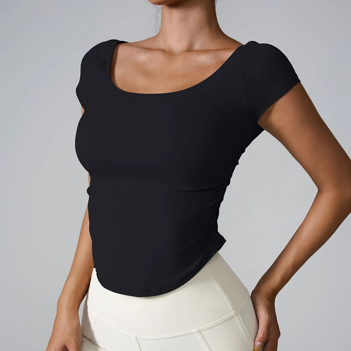 Women Fitness Sports T-shirt Tops Outdoor Sports Loose Short Sleeve Gym Running Female Quick Drying Breathable Yoga Shirt sports t shirt yoga shirt sports shirt