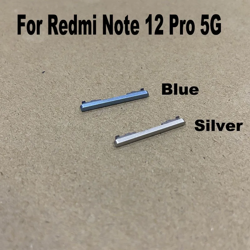 Power Volume For Xiaomi Redmi Note 12 PRO 5G Side Button Buttons Switch On Off Keys Replacement Repair Parts