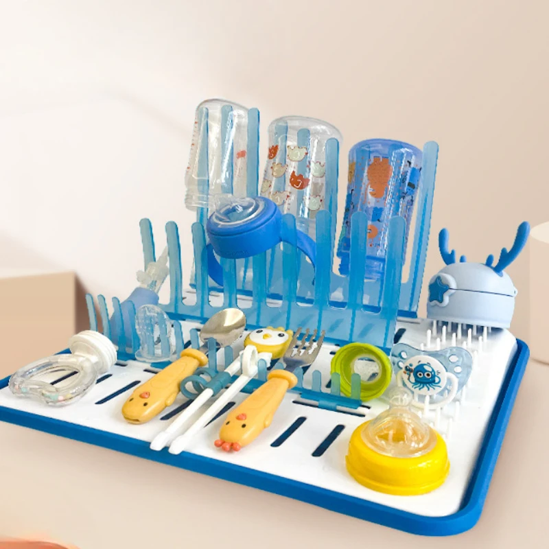 Layered Bottle Draining Rack Practical Removable Easy To Clean Drying Rack Baby Bottle Storage Dry Clean Water Cup Holder