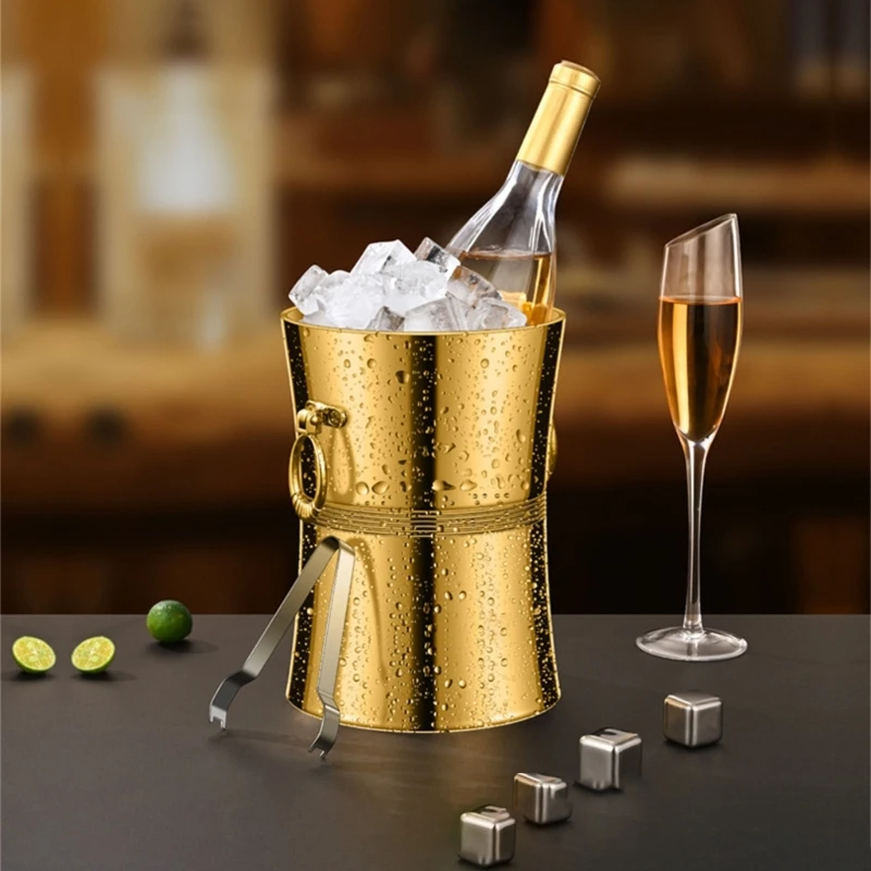 

Kitchen Ice Bucket Bar Accessaries StainIess Steel Material for Bar Partys