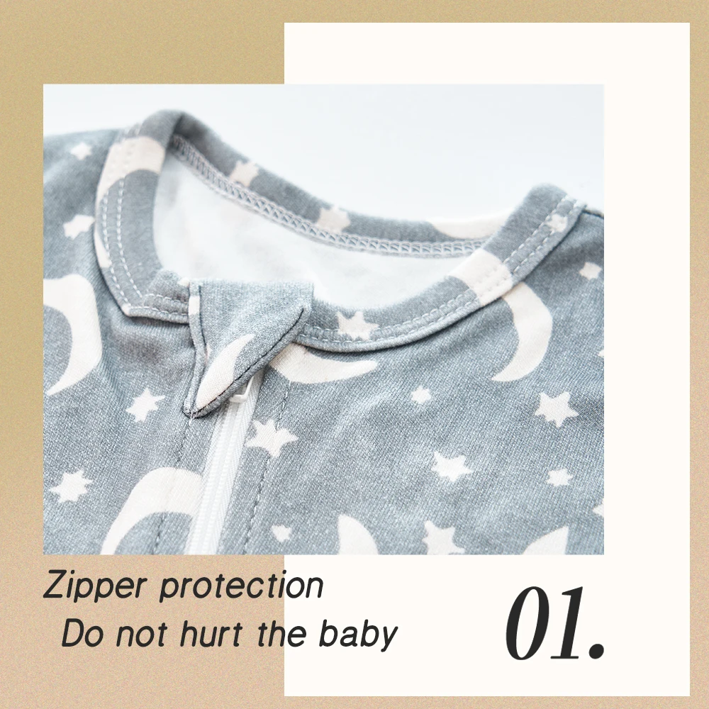 Rainbow Print Cotton Baby Rompers Boys Girls Full Sleeve Pajamas Autumn Spring Infant Cartoon Jumpsuit Foot-wrapped For Newborn 3