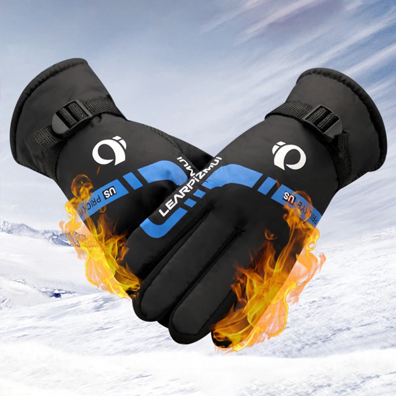 

1Pairs Men Women Waterproof Winter Cycling Gloves Windproof Outdoor Sport Ski Gloves Bike Bicycle Riding Motorcycle Warm Gloves