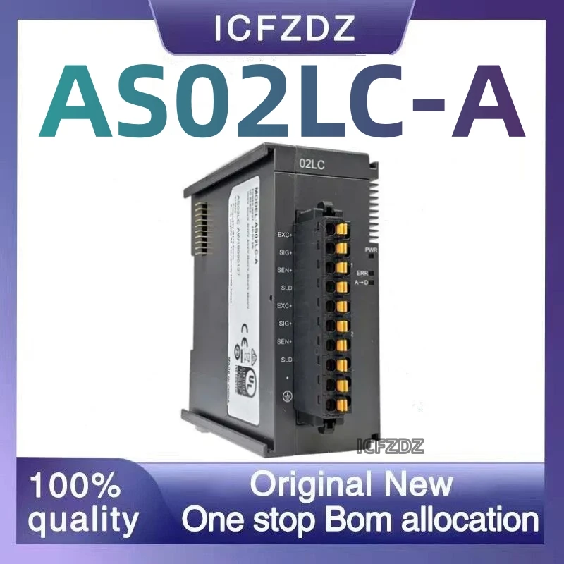 Plc AS02LC-A 계량 확장 모듈, 2 채널 As02lc-a 프로그래밍 가능 컨트롤러 유닛, 100% 신제품
