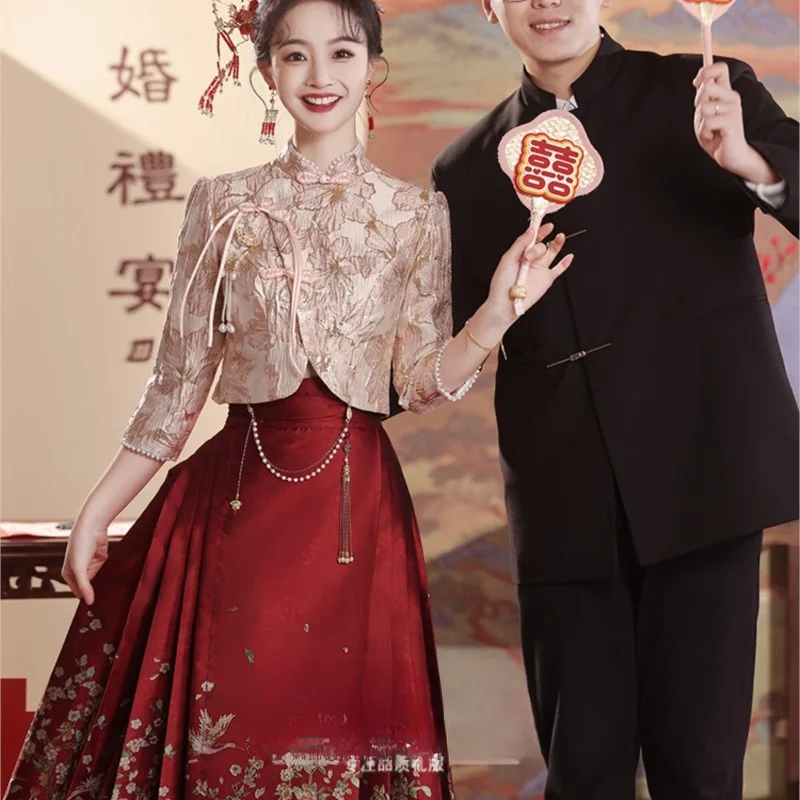 New Chinese toasting dress elegant temperament