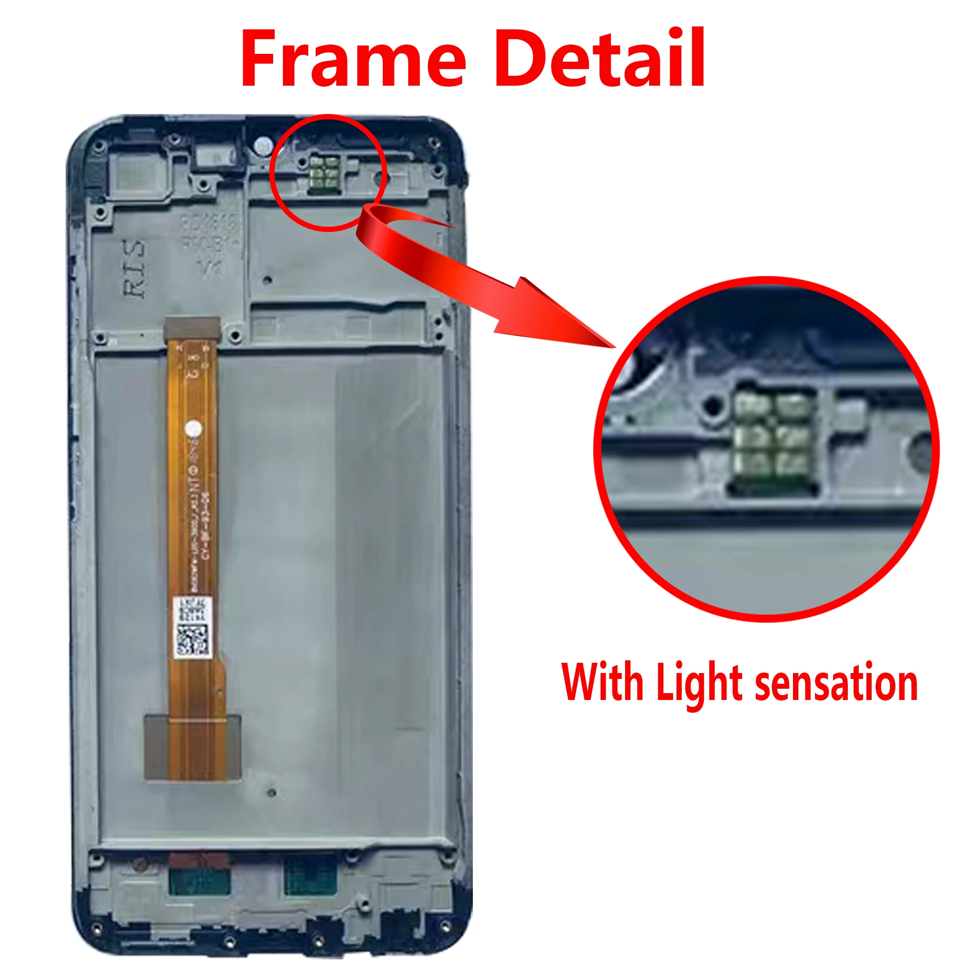 Vivo Y91 LCD 전체 디스플레이 프레임 1816 1817 1820 1811 터치 스크린 디지타이저 어셈블리 교체 수리 부품