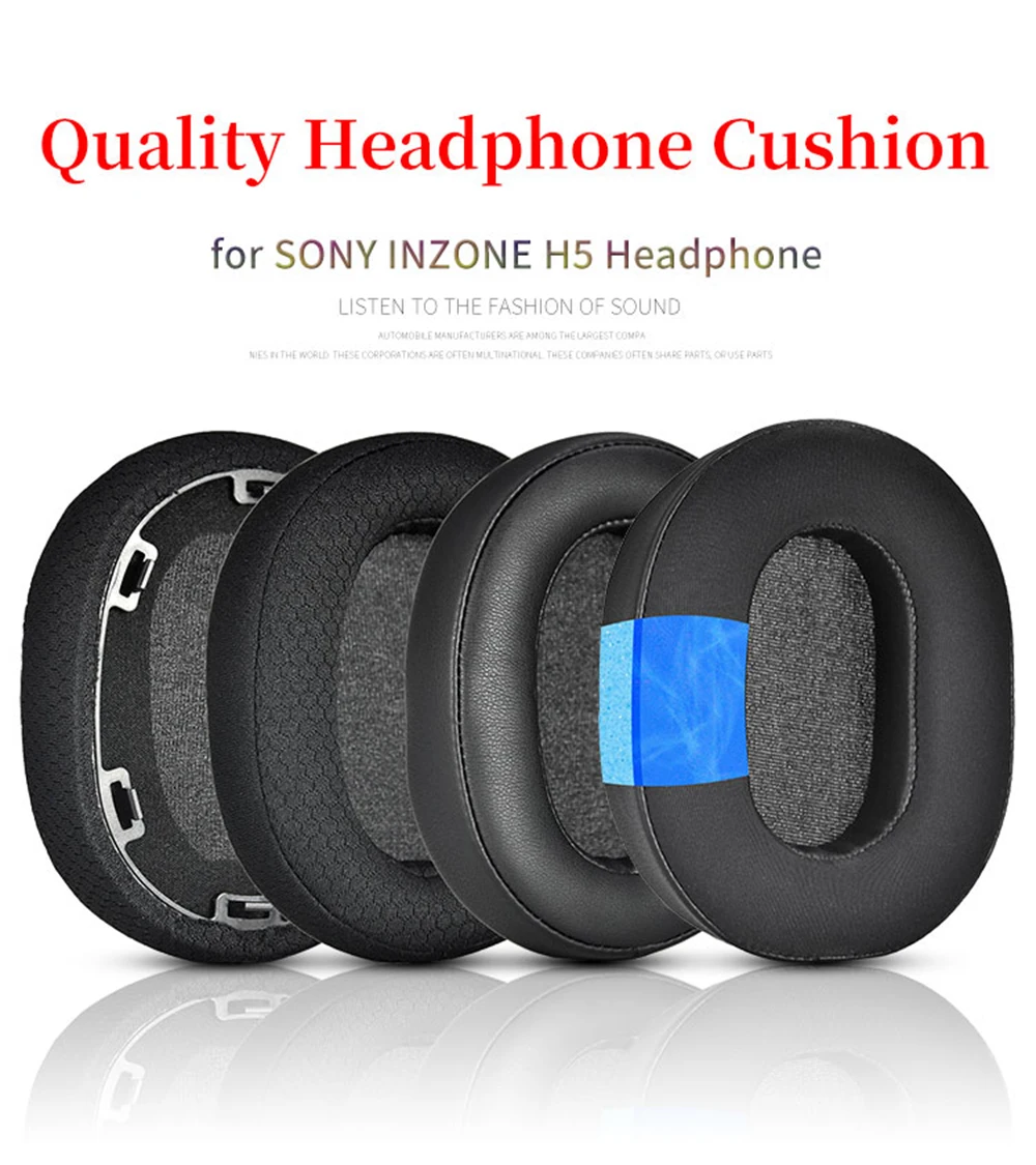 Ear Pads For Sony INZONE H5 Headphone Cushion Headbeam Protect Cover Headset Foam Pad Earpads Sponge Earmuffs