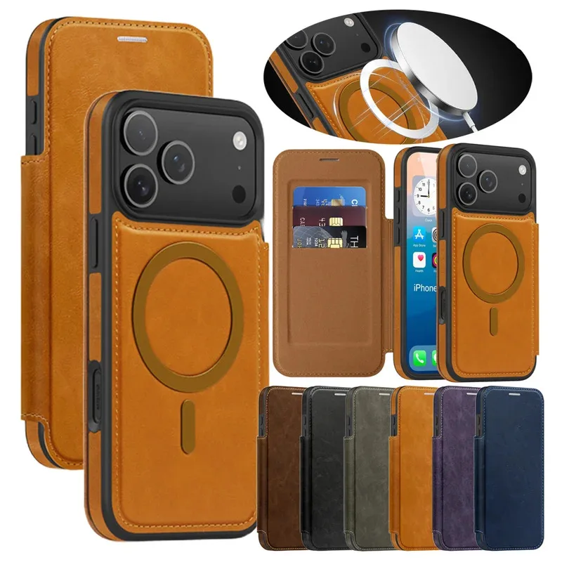 Advanced Retro Magnetic Flip Phone Case