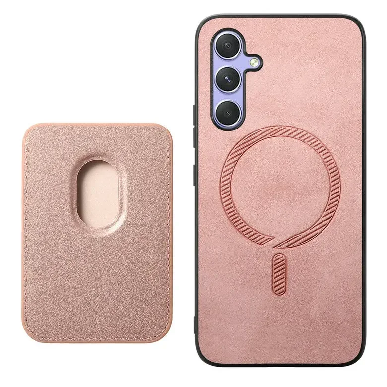 Leather Wallet Case with Wireless Charging