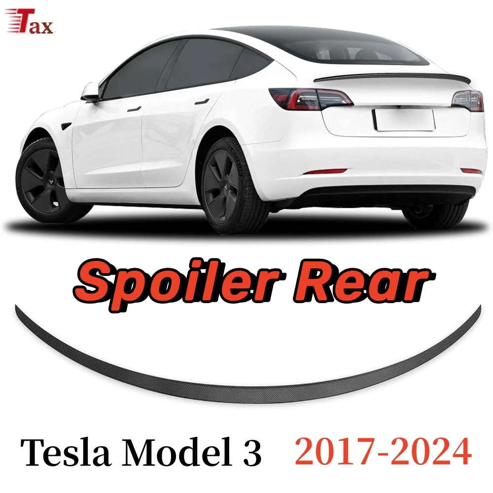 For Tesla Model 3+ Highland 2024 Spoiler Wing Rear Spoiler Wing Lip  Replacement for 2017-2024 Tesla Model 3 Y Accessories - AliExpress