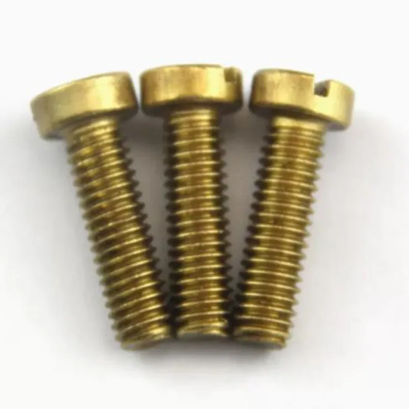 Brass Slotted Cheese Head Screw DIN84 GB65 M2 M2.5 M3 M4 M5 M6 M M1 M1.2 M1.4 M1.6 M2 M2.5 M3 M4 M5 M6 M8