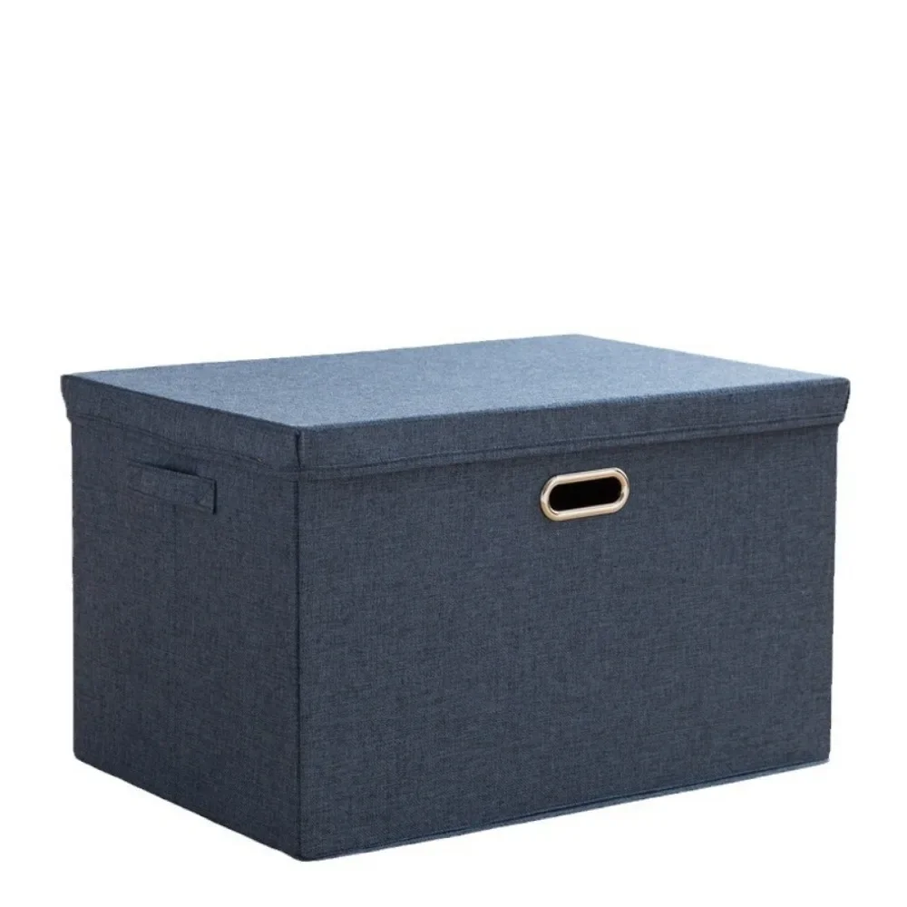 Cotton and Linen Covered Storage Box, Foldable Drawer, Wardrobe Storage and Organizing Box, Fabric Toy Storage Box 5