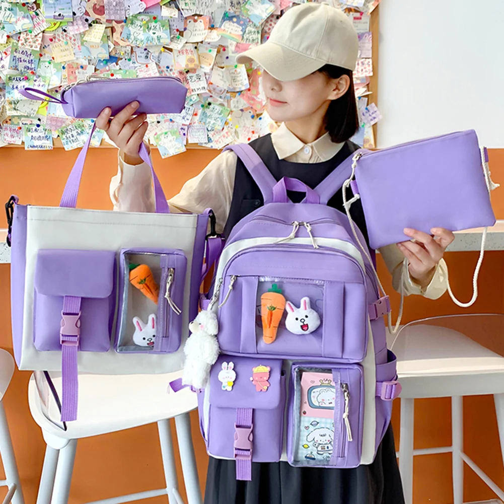 4pcs Set School Bags Girls Backpacks Schoolbag  Set Backpack School 4 - 4  1pcs Set - Aliexpress