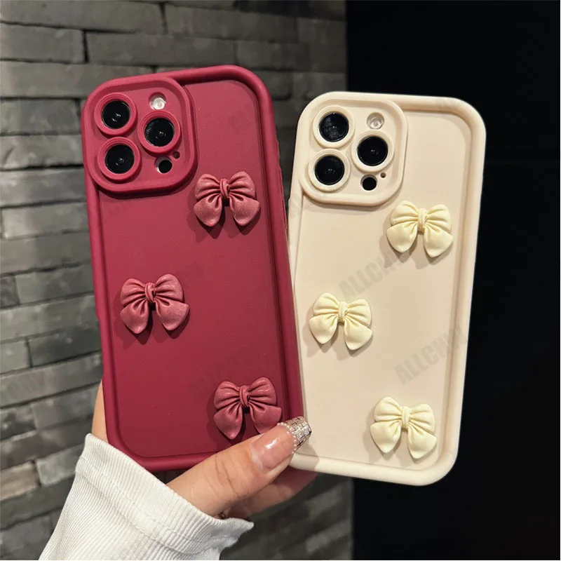 Cute 3D Butterfly Silicone Phone Case with Camera and Anti-Drop Protection