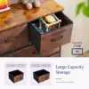 9 Drawer Dresser, Wide Chest Of Drawers Nightstand Storage Tower Storage Dresser Fabric Dresser With Wood Top 3