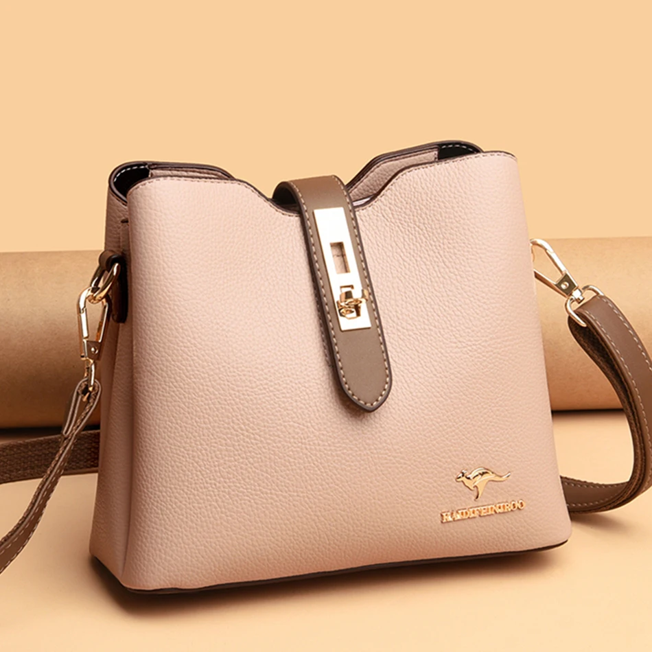 3LayersShoulderBagsforWomen2022TrendHighQualityLeather