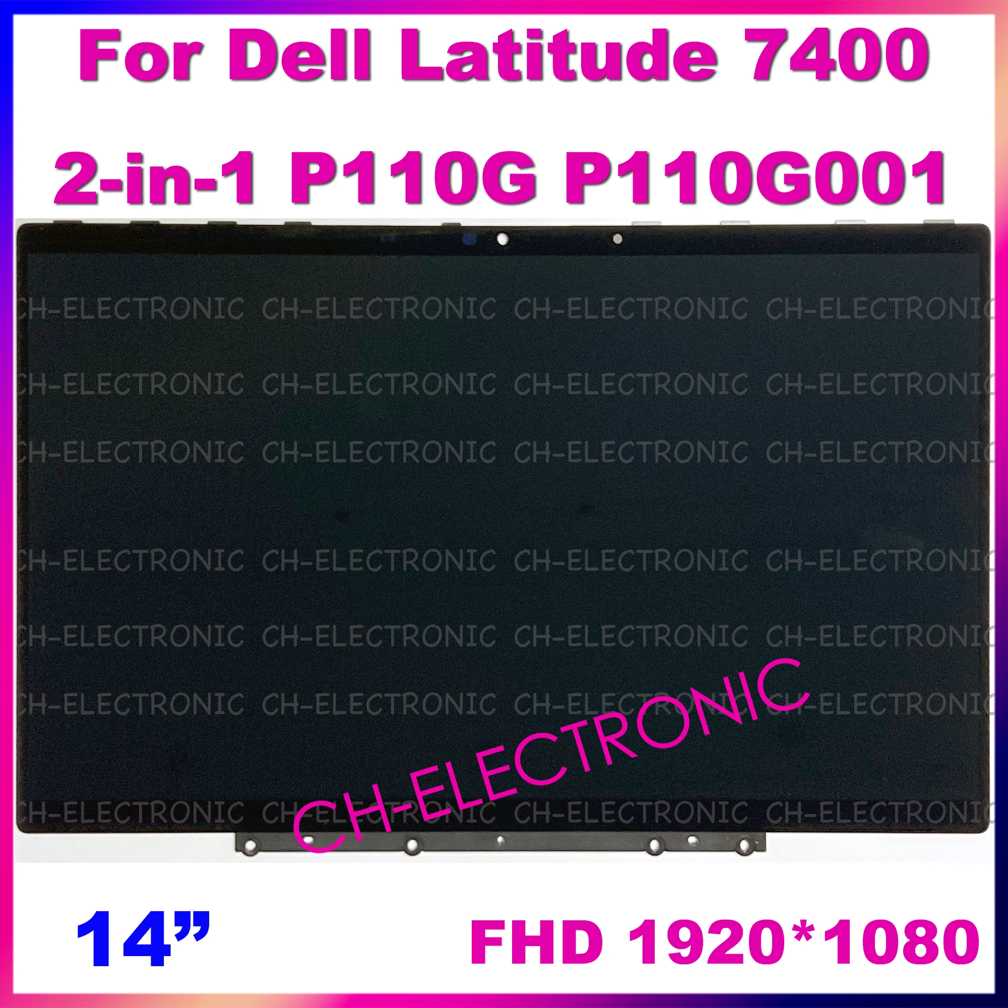 

14-дюймовый дисплей для Dell Latitude 7400 2-в-1 P110G P110G001 сменный сенсорный ЖК-экран Assembly 04HP6F FHD 1080P LQ140M1JX41